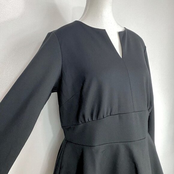 ELOQUII BLACK PEPLUM SHEATH MIDI FORMAL DRESS - 14 - Picture 4 of 10